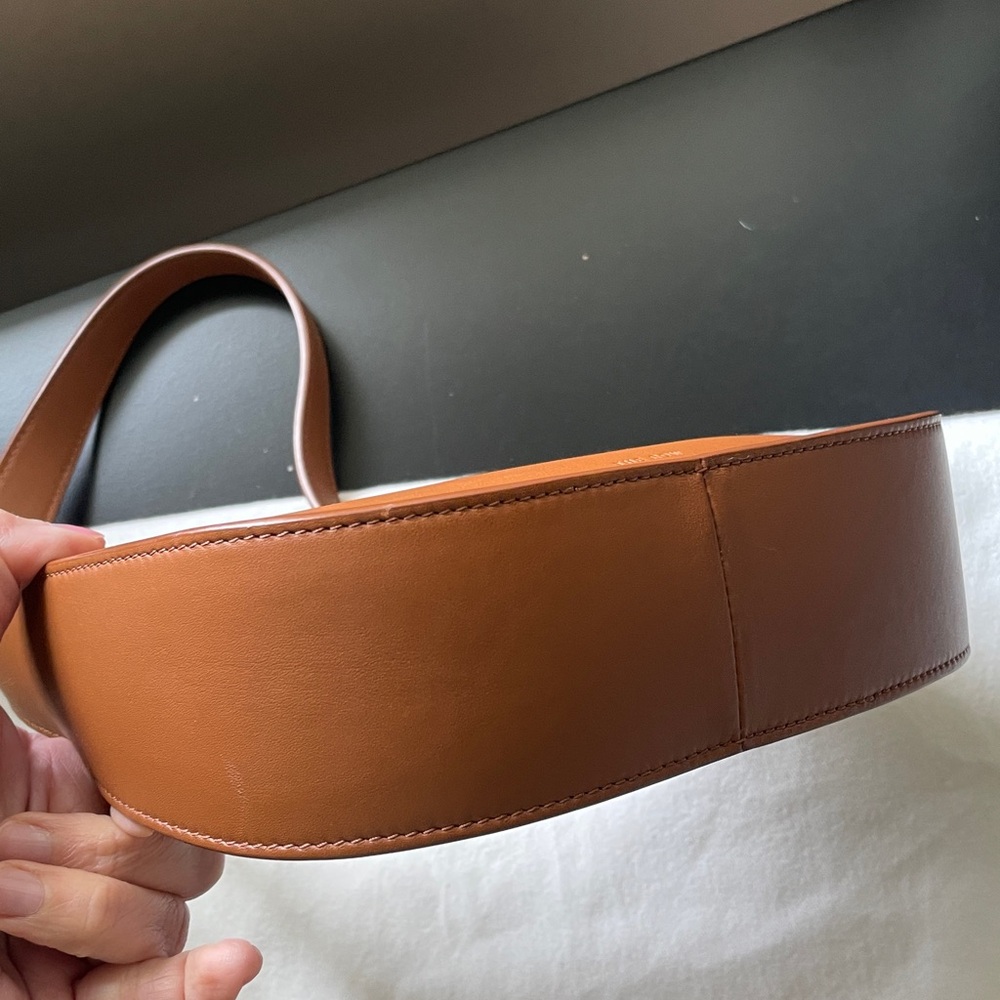 SOLD THE ROW Half Moon Bag in Tan - Picture 3 of 7